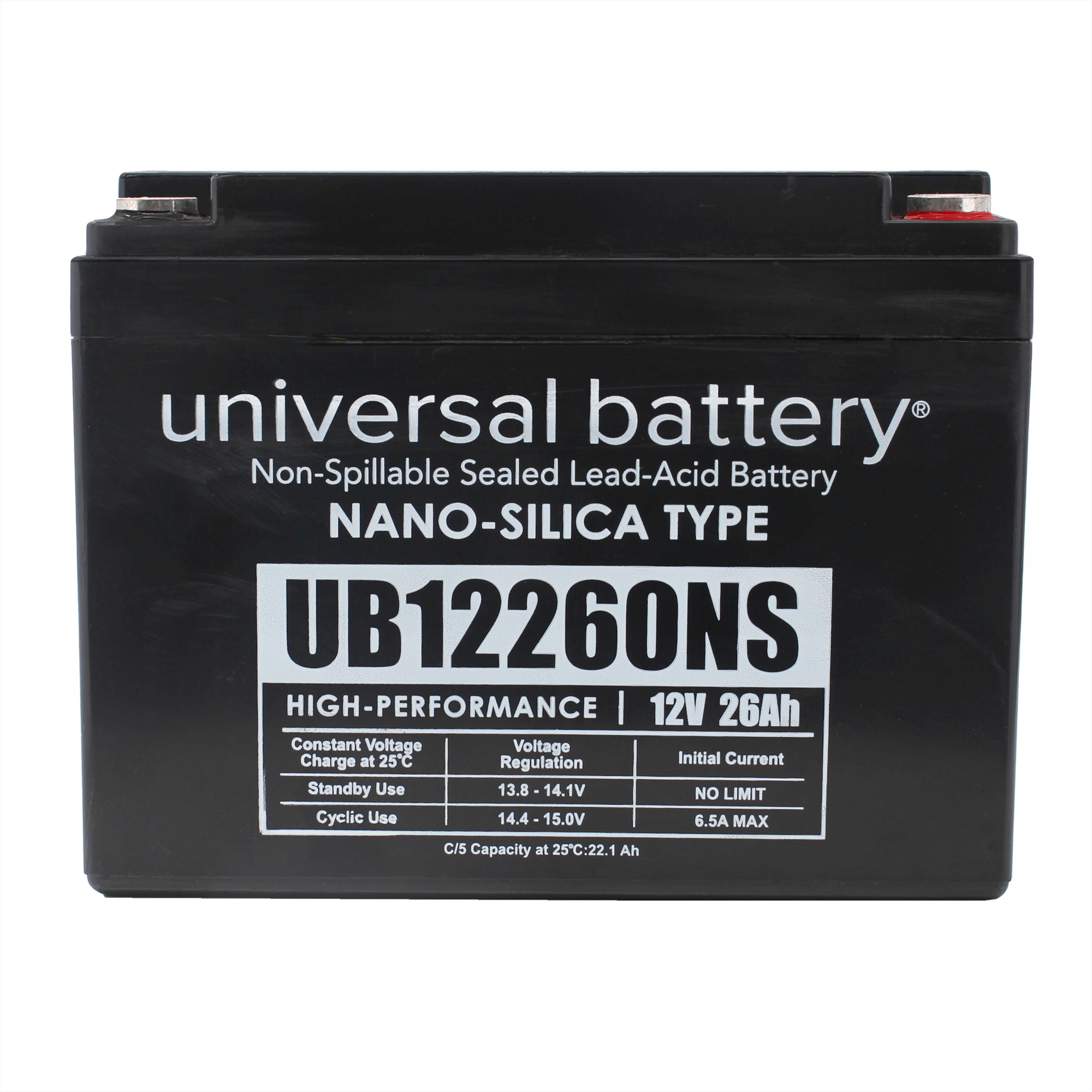 UPG Universal Power GEL Battery — 12V, 26Ah, Model# UB12260NS